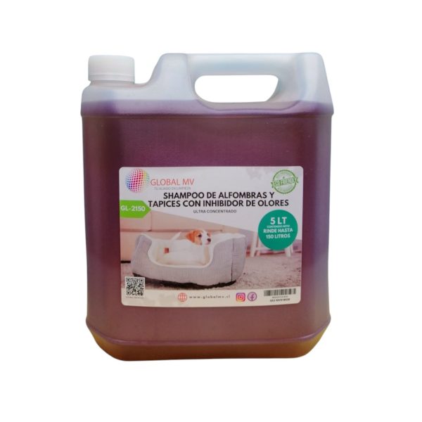 SHAMPOO DE ALFOMBRAS C/INHIBIDOR DE OLORES 5 LT GL2150ECO