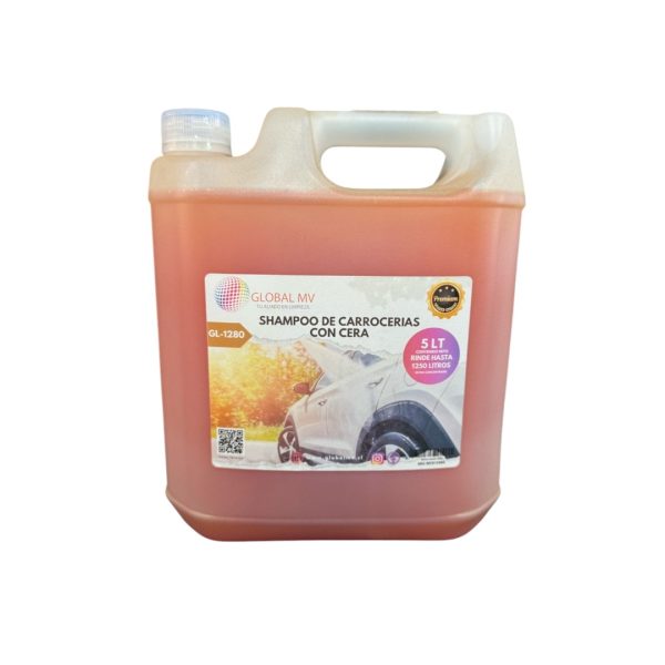 SHAMPOO DE CARROCERIAS CON CERA 5 LT GL-1280