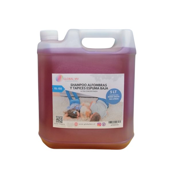 SHAMPOO ALFOMBRAS CONCENTRADO ESPUMA BAJA 5 LT GL-155