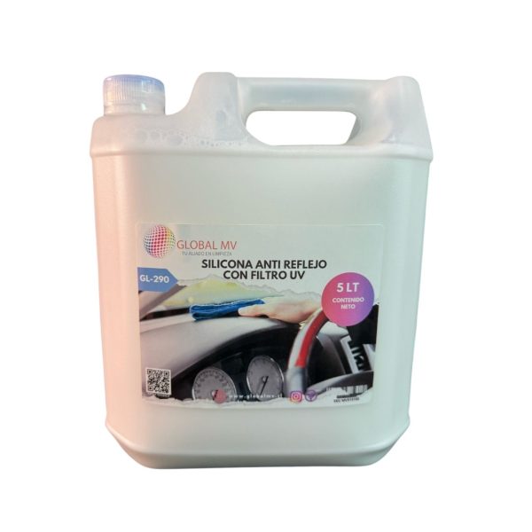 SILICONA ANTI REFLEJO CON FILTRO UV 5LT GL-290