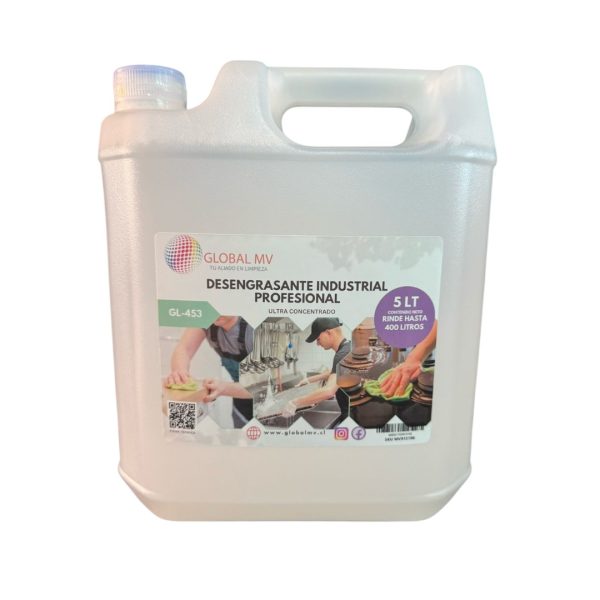 DESENGRASANTE INDUSTRIAL PROFESIONAL 5 LT GL-453