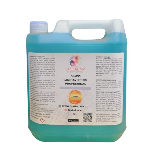 LIMPIAVIDRIOS PROFESIONAL 5 LT GL-655
