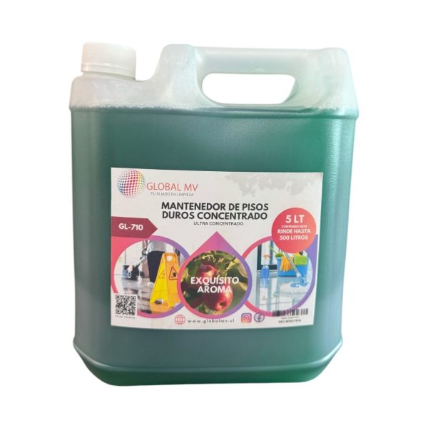 MANTENEDOR DE PISOS DUROS CONCENTRADO CON AROMA 5 LT GL-710