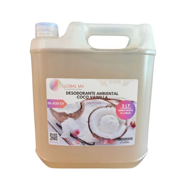 DESODORANTE AMBIENTAL COCO VAINILLA 5 LT GL-820 CV