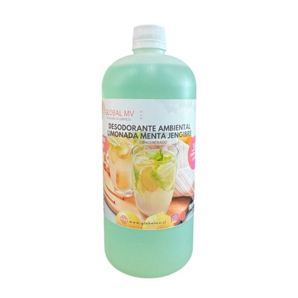 DESODORANTE AMBIENTAL LIMONADA MENTA JENGIBRE 1 LT GL-820 LMJ