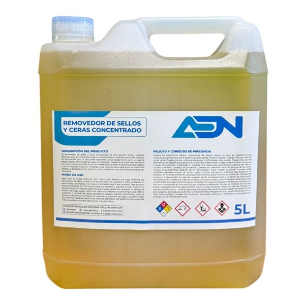 REMOVEDOR DE SELLOS Y CERAS CONCENTRADO 5L