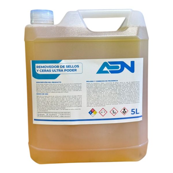 REMOVEDOR DE SELLOS Y CERAS ULTRA PODER 5L