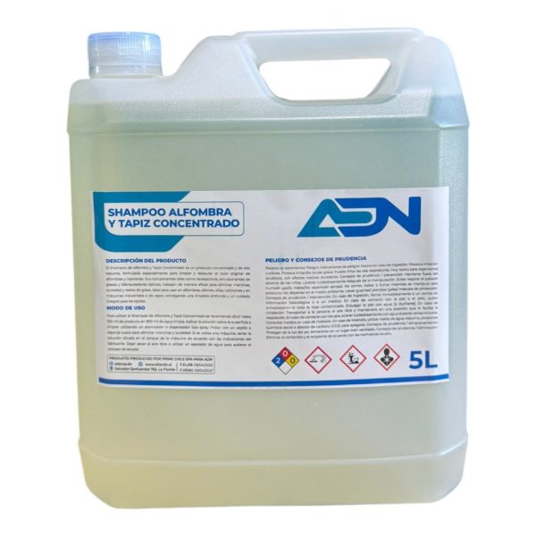 SHAMPOO DE ALFOMBRA Y TAPIZ CONCENTRADO 5L