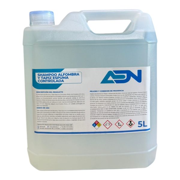 SHAMPOO DE ALFOMBRA Y TAPIZ ESPUMA CONTROLADA 5L